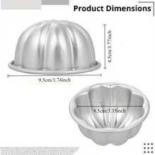可拆卸底铝制蛋糕模具 - 不粘、耐热，是制作DIY芝士蛋糕的理想之选。生日、节日和家庭聚会的完美烘焙工具。 - 彩色 - 查看 9