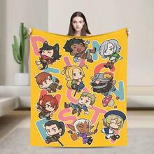 Dungeon Meshi Anime Marcille Laios  Blanket Quality Warm Soft  Throw Blanket Autumn S Outdoor Funny Bedspread(6).Jpg - trắng - Xem 1