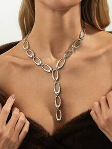 1 chiếc vòng cổ hình chữ Y phối họa tiết hình học Bohemian, thanh lịch, sang trọng, phù hợp cho tiệc tùng, hẹn hò, lễ hội, sinh nhật của phụ nữ, quà tặng trang sức đa năng. - vòng cổ - Xem 4