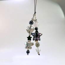 1-4PCS Cute Phone Charms Aesthetic Y2K Cell Phone Charms Strap Strawberry Butterfly Star PhoneCharm Y2K Accessories For Bag Keychain  Camera Pendants Decor - 1xFBlacksstar - 查看 3