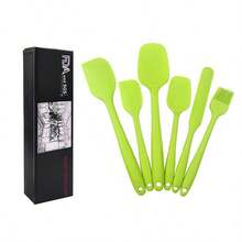 1 Set 6pcs Silicone Scraper Spatula Butter Knife Cake Cream Baking Tools Pastry Dessert Baking Kitchen Tool Set - Multicolor - View 10