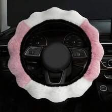 1pc Soft & Fluffy Bubble Steering Wheel Cover, Warm & Comfortable, No Inner Ring, Car Steering Wheel Protector, Essential Winter Driving Accessory - one-size - View 16