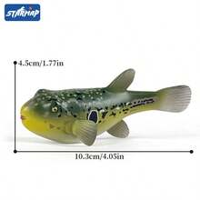 [经儿童认证] 玩具海洋动物 - 鲸鱼、海豚、企鹅等 - 细致的海洋生物 - 逼真的雕像，适合感官箱 - 海洋生物套装 - 3 岁以上，海洋海洋动物模型沐浴套装玩具雕像鲨鱼海龟装饰玩具套装礼物收藏认知玩具，适合男孩女孩 - 彩色 - 查看 37