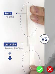 4条/12条双面高粘性相框挂钩，无损墙面挂钩，易于安装相框，强力挂钩，无需工具，可移除且不留痕迹，防水相框悬挂套装，白色挂钩
