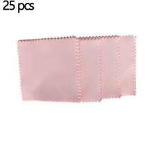 眼镜超细纤维清洁布 3.15 英寸 x 3.15 英寸，眼镜清洁布，柔软擦拭屏幕布，适用于相机镜头、眼镜屏幕，独立乙烯基袋包装，粉色、白色 - 彩色 - 查看 8