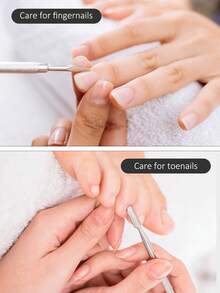 3/2/1pc. Nail Art Dead Skin Clipper, Stainless Steel Dead Skin Nail Clipper Set, Dead Skin Clipper, Dead Skin Clipper For Repairing Nail Cuticles, Nail Care Tools, Dead Skin Barb Remover, Nail Cuticle Push Rod, Stainless Steel Beauty Pliers For Nail Groove, Nail Groove, Oblique Mouth, Nail Clipper Dead Skin Remover, Nail Salon Tool Set, And Nail Beauty Foot Set. - Silver - View 5