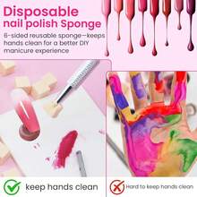 New 150PCS Nail Art Spos For Ombre Nude, 50 PCS Nail Art , Nail Polish Mix Rod, Grabbing Pen, Nail Art Ombre BrushSuppliDesign Tools Nail Tech Accrifor Salon & Home - Nude Color Medium Pack - View 7