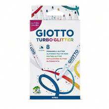 ROTULADOR GIOTTO C/8 TURBO GLITTER PURPURINA COLORES SURTID - 鑿 - 查看 1