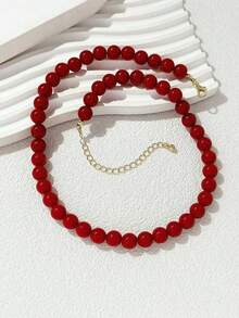 Emerald Green Chic Everyday Versatile Necklace Accessory, Suitable For Women - Emerald - View 12