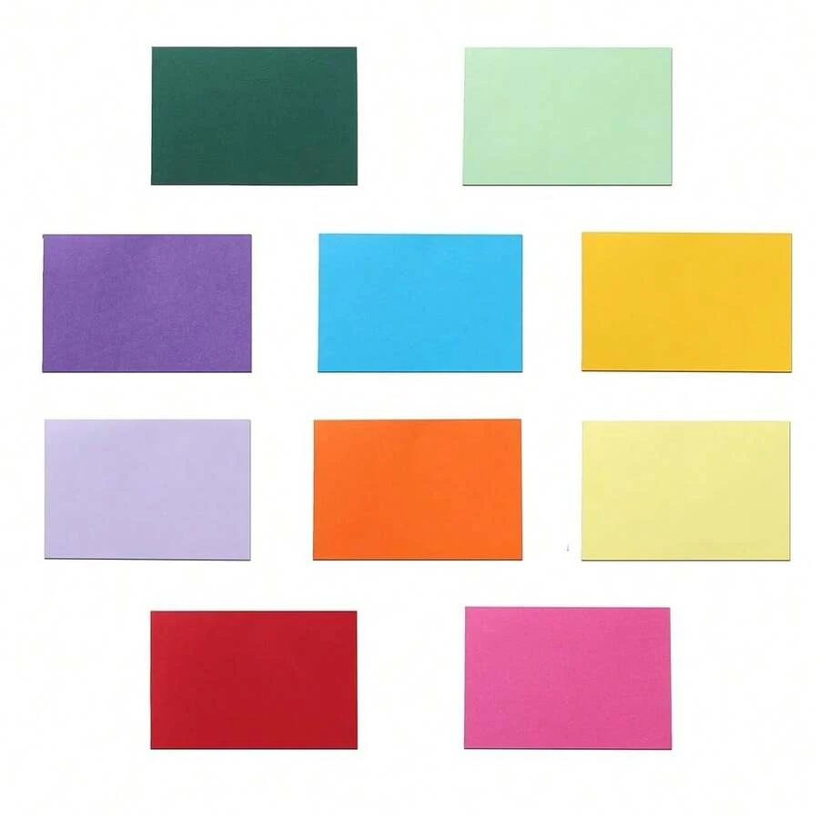 60 Sheets 10 Assorted Colors Cardstock 4 X 6 ScrapbooFKing Paper, 300gsm/110lb Heavyweight Art Flat Card Stock Printer Paper For Cards MaFKing, Invitations, Greeting Cards, Festival Blessings - 多色 - 查看 1