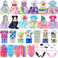 Miunana - 12 piezas de ropa de muñeca de 5.3 pulgadas para niña incluye 2 pares de zapatos variedad de estilos y colores juego imaginativo e inteligencia emocional - 223290444 - Ver 9