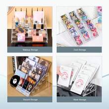 1pc Multi-Layer Makeup Organizer Rack, Suitable For Nail Polish, Eyeshadow, Powder Compact And Other Cosmetics, Can Be Used For Vanity Storage , Makeup Room Decor,Makeup Bag,Travel Essential - Clear - View 6