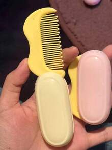 Foldable Mini Comb, Portable Travel Compact One-Piece Comb For Long Hair, Cute & Minimalist Design - Multicolor - View 4