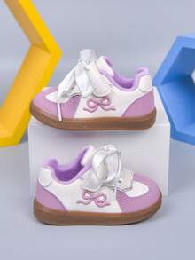 Zapatillas deportivas de estilo ballet para niñas pequeñas, Colección Primavera/Otoño 2026 - Morado - Ver 8