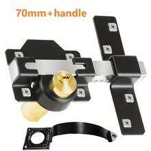 Long Throw Gate Lock With Handle, 70mm, Double Locking, 5 Keys - 2.76in (7cm) - View 2