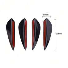 Universal Car Front Bumper Lip Trim - Diffuser Splitter Fin Air Blade Side Skirt Chin Spoiler Body Kit - A - View 10