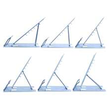 Desk Book Stand Metal Reading Rest Book Holder, Book Holders For Reading Hands Free, Adjustable Cookbook Documents Holder Bookstands For Recipes Textbooks Music Books (Dark Blue) - 深藍色 - 查看 5