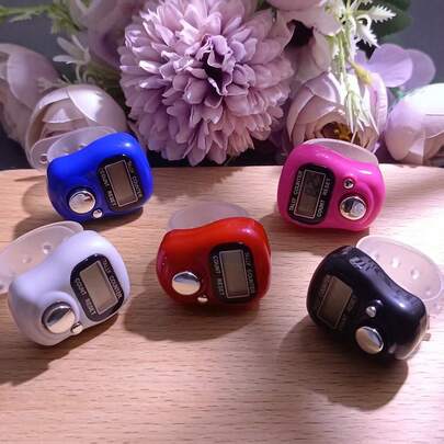 斋月开斋节祝福礼物，每日祈祷计数戒指 | 电子显示屏，便携式手指念珠念诵器，用于日常礼拜