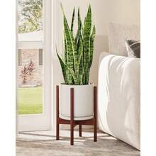 Adjustable Plant Stand Indoor Bamboo Plant Stand Fits 8 9 10 11 12 Inches Small Corner Planter Holder For Indoor Plants Single Floor Plant Stands For Living Room Balcony Reddish Browngift - Nâu đỏ - Xem 1