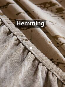 1pc Pet-Friendly Sofa Cover, Wrinkle-Resistant, Anti-Slip, Evenly Stitched, Durable, Wear-Resistant, Easy Care, Machine Washable, Suitable For Bedroom, Living Room, Office, Indoor And Outdoor Sofa Protection - Khaki - View 6