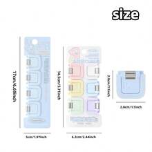 4/6pcs Multi-Functional Mini Clips - Minimalist Paper Clips, Note Clips, Test Paper & Document Organizers, Fashionable Stationery, Reliable Fasteners, Suitable For Office, School, Home