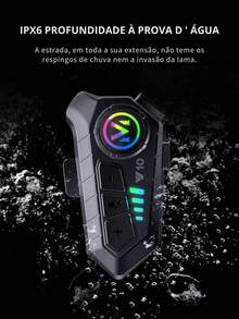 Bluetooth Headset With Voice Control For Motorcycle Helmet - Multicolor - View 7