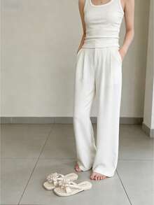 Women's White Sandals, New Summer 3D Floral Sandals, Elegant Ladies Sandals, Casual & Comfortable, Women's Sandals, Sandals, Women's Summer Sandals, Minimalist Fashion Flat, Women's Slippers, Lightweight Soft-Sole, Women's Flat Sandals, Black Sandals, Women's Slippers, Outdoor Holiday Beach Sandals, Summer Sandals, Women's Slippers, Flat Sandals, New Women's Shoes, Women's Slippers, Sandals - White - View 5