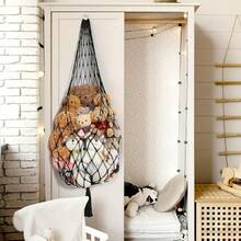 1pc Hanging Doll Storage Hammock, Boho Doll Organizer Net, Storage Mesh Bag, Easy To Install Plush Doll Organizer Net, Nursery Decor Net - Multicolor - View 1