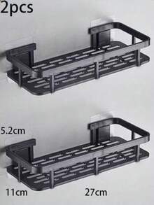 1 chiếc kệ đựng đồ nhà tắm gắn tường chống gỉ, không cần khoan, thiết kế đục lỗ giúp thông gió và thoát nước, kết cấu chắc chắn, dung tích lớn, dễ lắp đặt, chống ẩm và chống gỉ. Phụ kiện nhà tắm - Nhiều màu - Xem 6