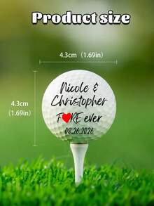 Custom Wedding Golf Balls,Custom Text,Personalized Names & Date, Bride And Groom Gift,Personalized Wedding Golf Ball Gift, Wedding Favor, Bride And Groom Golf Balls - Multicolor - View 8