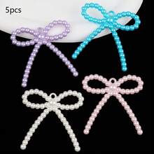 Candy Color Faux Pearl Big Bow Pendant, DIY Necklace, Earring Pendant, Sweater Chain Handmade Craft Material. This Product Is Used For DIY Handmade Decoration Accessories, Such As Headdress, Clothing, Evening Dress, Shoes And Hats, Weddings, Christmas, Handicrafts, Etc. - Multicolor - View 17