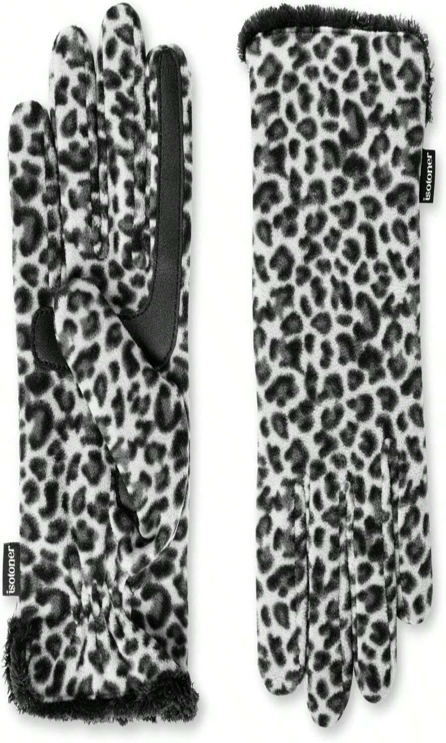 Isotoner Womens Stretch Fleece Gloves With Microluxe Lining And Smart Touch Technology - MàuI - Xem 1