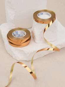 10m/1pc Shiny Ribbon For Balloon Decoration, Gift Box Packaging, Birthday Party Supplies, Suitable For Valentine's Day, Wedding, Birthday, Mother's Day, Proposal, School Classroom Balloon Arch Accessory Set - Rose Gold - View 5