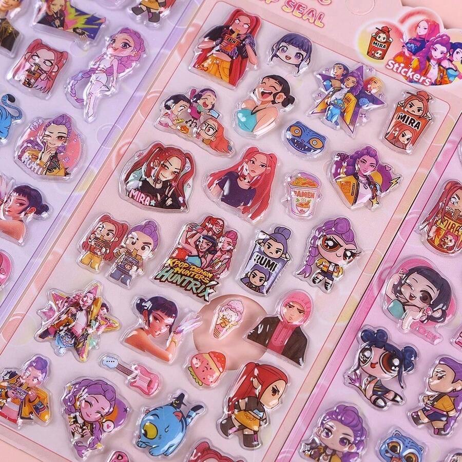 儿童手工工艺笔记本、账户贴纸、行李箱、吉他装饰、激光贴纸、送给亲朋好友的礼物、圣诞节礼物、圣诞节、互动式圣诞装饰贴纸 - 彩色 - 查看 1