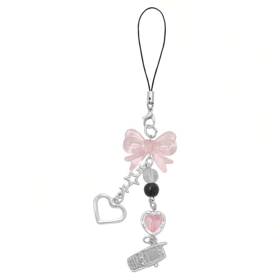 1-4PCS Cute Phone Charms Aesthetic Y2K Cell Phone Charms Strap Strawberry Butterfly Star PhoneCharm Y2K Accessories For Bag Keychain  Camera Pendants Decor - 1xTelephonePendant - Xem 1