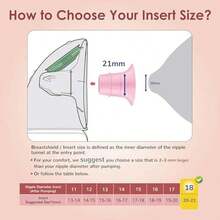 Nipple shield compatible with Elvie Single/Double Electric, Elvie Stride Cup, Medela PersonalFit Flex Shield, pink color, for breastfeeding - como en la foto - Ver 5