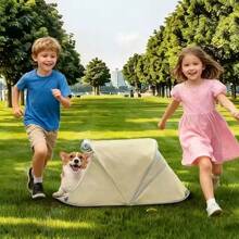 1 pezzo Tenda pieghevole per animali domestici, leggera e portatile per cani/gatti di piccola taglia, per uso interno/esterno, campeggio, picnic, rimovibile, tenda parasole per tutte le stagioni per animali domestici - Tagli Unica - Visualizzare 7
