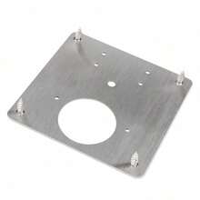 1X Set Cabinet Hinge Plate Set W/ Mounting Screws Door Hinge Side Plate Repair Kit Stainless Steel - Silver - View 7