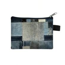 1pc Cute Denim Patchwork Print Coin Purse, Can Store Cash, Keys, Earphones, Cards And Other Personal Items. Lightweight And Convenient For Everyday Carry, Perfect Gift For New Year, Valentine's Day Or Birthday. - Multicolor - View 11