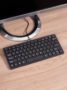 1个便携式有线USB外置静音薄膜键盘，78键