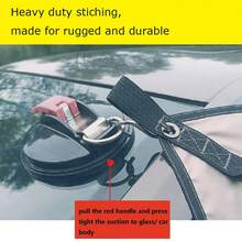 Heavy-Duty Silver Coated Waterproof SUV Car Awning Tent - Rain Shelter For Outdoor Car Camping, 210D Oxford Cloth, Adjustable Height, Khaki - Silver Coated, 2-4-Person Capacity, 2 Suction Cups Included, Steel Frame, Waterproof Tent - Multicolor - View 3