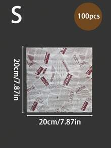 50/100張食品包裝紙 防油烘焙紙 適用烘焙、烹飪、蛋糕包裝 20*20cm、28*38cm 加厚烤盤防油紙 吸油紙 適合薯條、漢堡、麵包，烘焙設備與廚房配件，居家理想選擇 - 彩色 - 查看 23