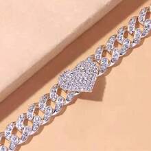1pc Fashionable Jewelry Accessory Luxury Fully Rhinestone Studded Hip Hop Chain Anklet - Butterfly - View 1