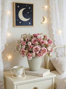 1 قطعة وردة حرير اصطناعية بطول 30 سم، زهرة البيونية، زهور واقعية، هدية عيد الحب، ديكور زهور واقعية لوجبة الغداء، باقة زفاف DIY، حفلة، منزل، مطبخ، حديقة، فندق، مكتب، ديكور رامة، ديكور ، إكليل DIY، هدية، وسط الطاولة، ديكور عيد الميلاد، ديكور داخلي وخارجي، زهور بلاستيكية مزيفة بالجملة للفازات، ديكور منزلي ريفي، زفاف بوهيمي - رمل احمر - مشاهدة 7