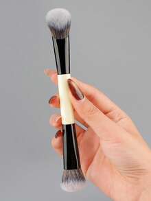 1 Pc Face Makeup Brushes, Makeup Brushes Set, Double Ended Foundation Contour Powder And Buffer Brush, Women's Blending Brush, Professional Face Brush Set Tools - Multicolor - View 3