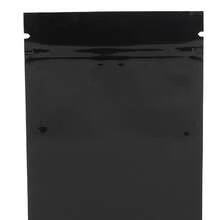 100pcs Resealable Odor Proof Pouch Holographic Smell Proof Packaging Bag with Clear Window for Lip Gloss Black - Multicolor - Ver 9