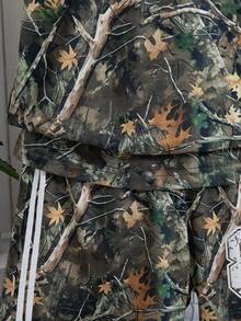 男童休闲随机印花落肩短袖T恤和短裤套装（2件/套），夏季 - 軍綠色 - 查看 8