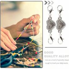 4 Piezas Extensor De Joyera Para Collar, Pulsera Y Tobillera, Broche De AleaciN Con DiseO De CorazN, FCil De Ajustar Y Desmontar, DecoraciN Para ReparaciN De Joyas - plateado - Ver 7