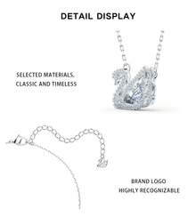 SWAROVSKI Swan A Plain Colored Lady's Graceful Swan Necklace 5514421