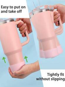 1个硅胶杯套，防滑底部保护套，适用于32盎司-40盎司的Hydro Sport水瓶/保温杯，防滑底部套适用于所有底部宽度为2.83-2.95英寸的水瓶，Hydrobottle，水瓶配件 - 彩色 - 查看 4